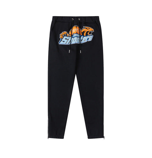 Trapstar Rainbow Black Sweatpants logo panther