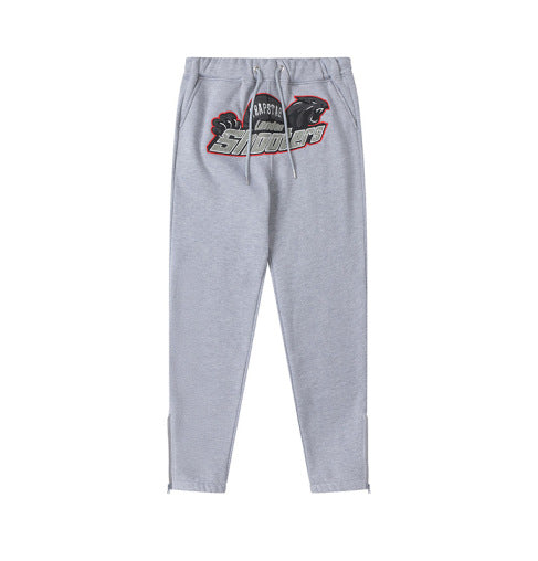 Trapstar Rainbow Gray Sweatpants logo Panther